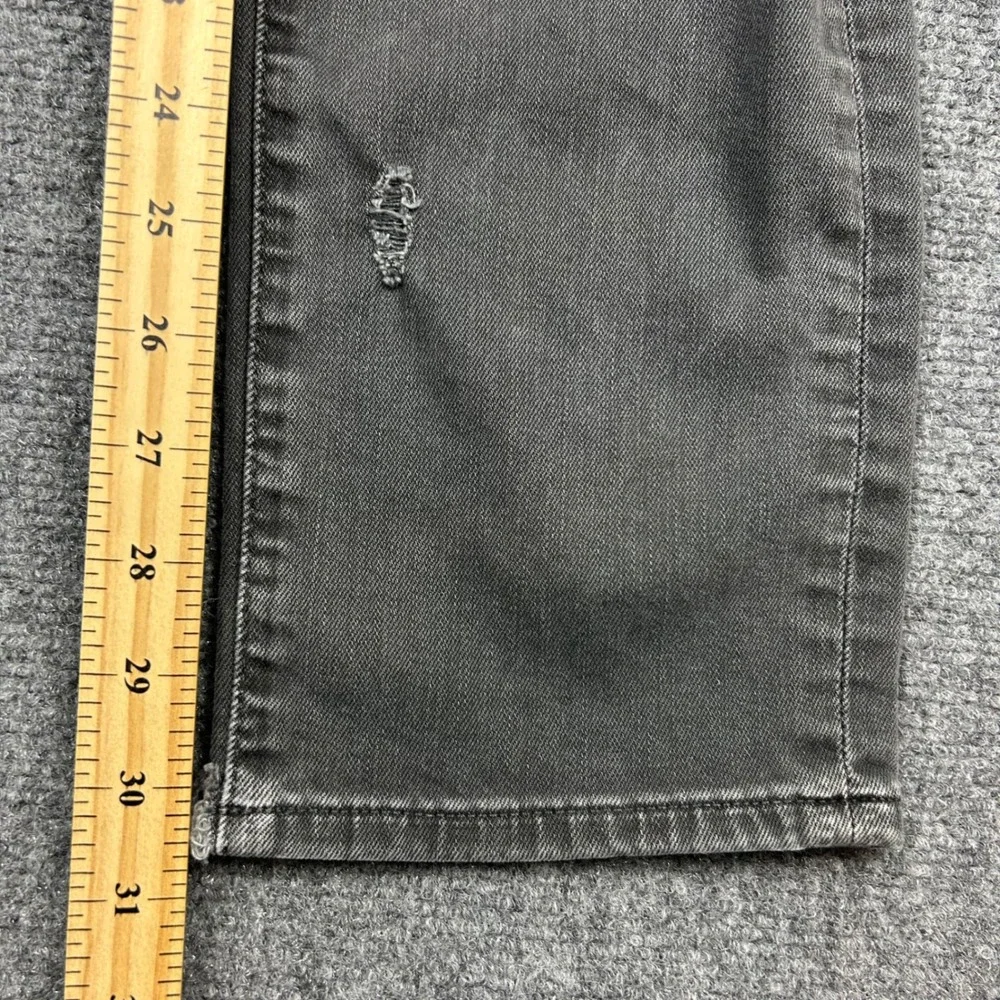 American Eagle Athletic Skinny Jeans‎ Mens 34x32 Black Distressed Ripped Denim